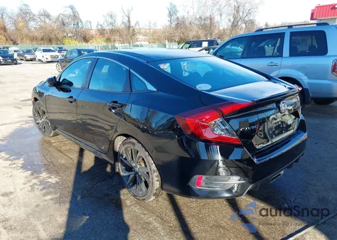 2019 Honda Civic Sport z USA, uszkodzony, nr VIN 2HGFC2F86KH546389